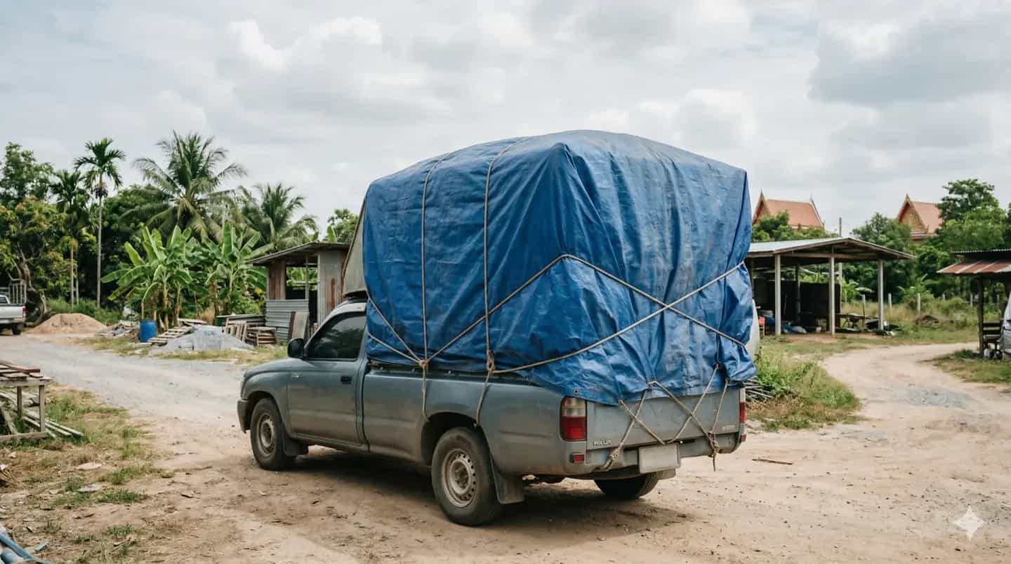 ผ้าใบคลุมสินค้า