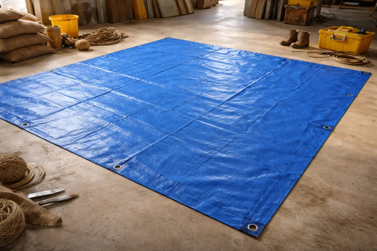 ผ้าใบ PE ใช้งานจริง