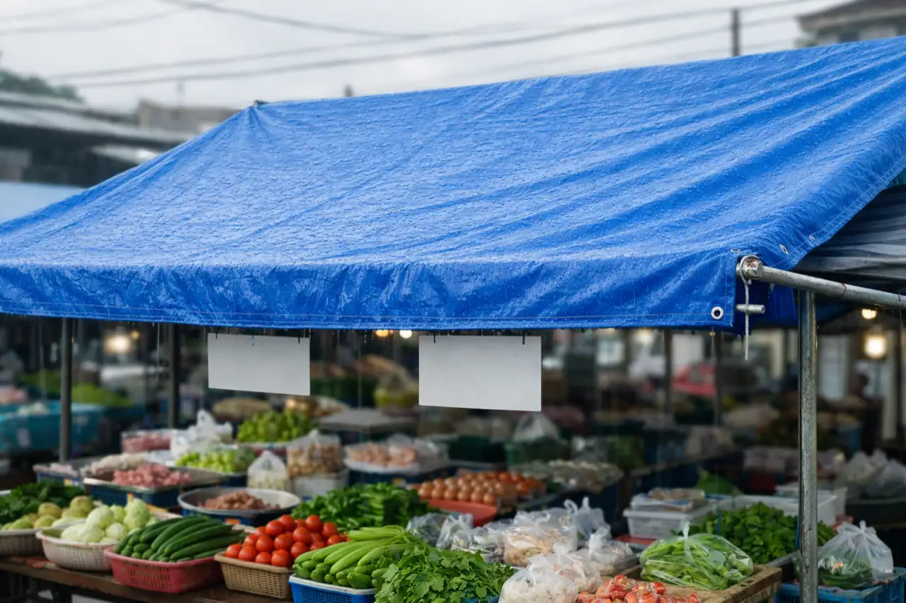 ผ้าใบ PE เสื่อมสภาพจากแดด