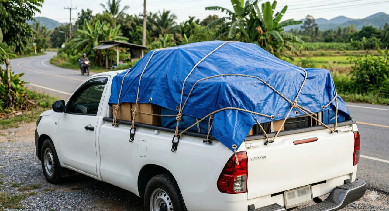 ผ้าใบเคลือบ 2 หน้า งานหนัก